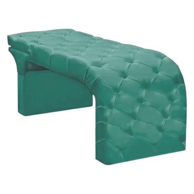 Maca Estofada Estética Cílios Regulável Spa Suede Valentina Azul Tiffany