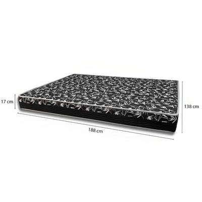 Cama Box Casal 138 Tecido Sintético Marrom Com Colchão Belize Bello Box - D33 Preto 57x138x188