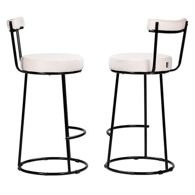 Kit 4 Banquetas Miami 96cm Couríssimo Branco - Salaone Branco