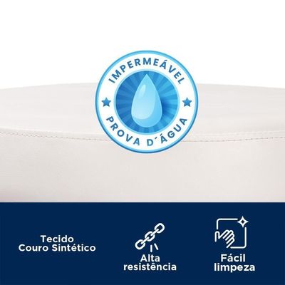 Kit 4 Banquetas Miami 96cm Couríssimo Branco - Salaone Branco