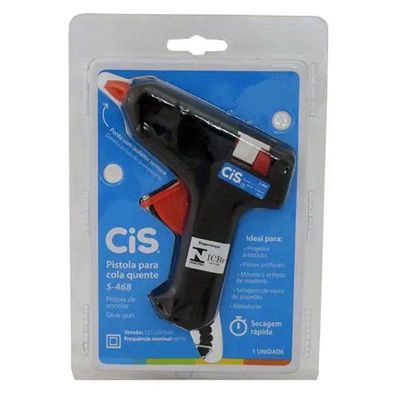 Pistola De Cola Quente S-468 10w Bivolt Preta - Cis