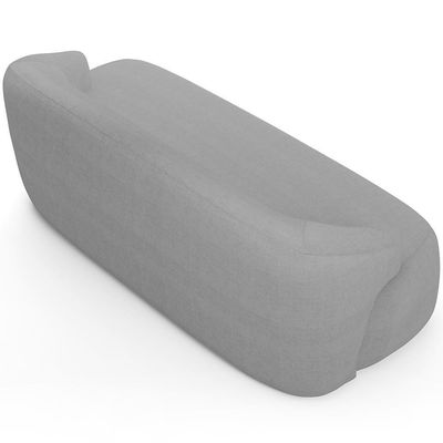 Sofá 2 Lugares Curvo Orgânico Living 150cm Barolo L06 Linho Cinza Escuro