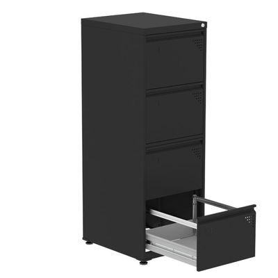 Armário De Arquivo De Aço Pandin 4 Gavetas Gavetas Preto