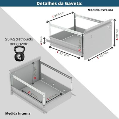Armário De Arquivo De Aço Pandin 4 Gavetas Gavetas Preto