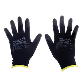 Luva Tátil PU Volk Black com Punho Amarelo 8/M Menor preço em Luva Tátil PU Volk Black com Punho Amarelo 8/M