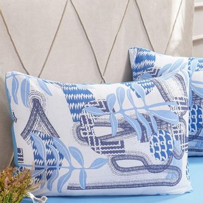 Jogo De Cama Solteiro Dreams Malha 100% Algodão 88x188x25cm Azul