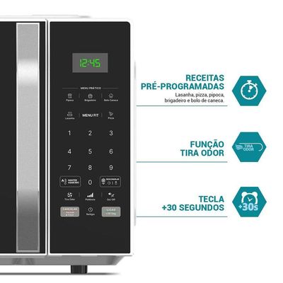Micro-ondas 25L Philco Função Tira Odor 1100W PM27 110V