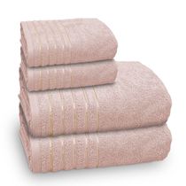 Jogo De Toalha Banhão Golden 4 Peças Gramatura 500 Rosa Gloss