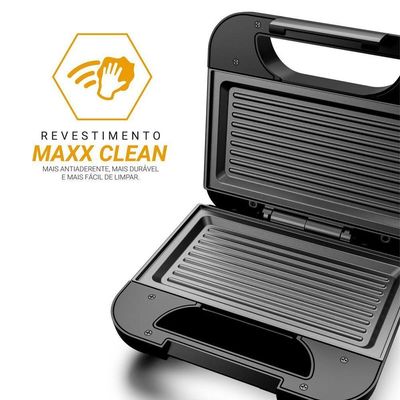 Sanduicheira E Grill Philco Inox 2 Em 1 PGR27A 750W 220V