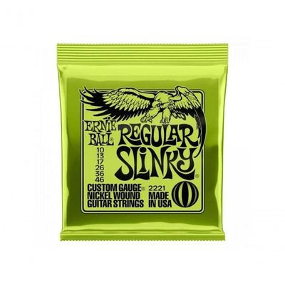 Encordoamento Para Guitarra Niquel Regular Slinky 2221 Ernie Ball