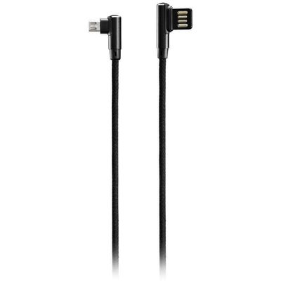 Cabo Micro Usb 90 Multilaser Warrior Wi388 Nylon 1,2m