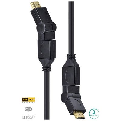 Cabo Hdmi 2.0 4k Conect.360 2m H20b360-2