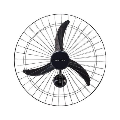 Ventilador De Parede Ventisol Oscilante New 60 Cm Metal Preta 1200rpm 220V