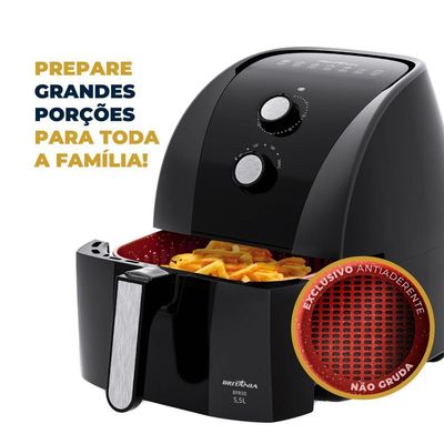 Air Fryer Britânia 5,5L Antiaderente Redstone 1500W BFR50 110V