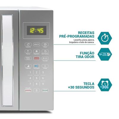 Micro-ondas 33L Philco Limpa Fácil PMO38E 1400W 220V