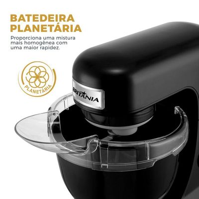 Batedeira Planetária Britânia BBPE01 12 Velocidades 4L 500W 110V