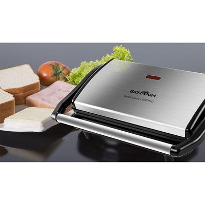 Sanduicheira E Grill Britânia BGR27I Press 2 Em 1 850W 220V