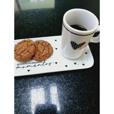 Kit Xicara De Cafe 80ml Com Pires Retangular Porcelana Branco