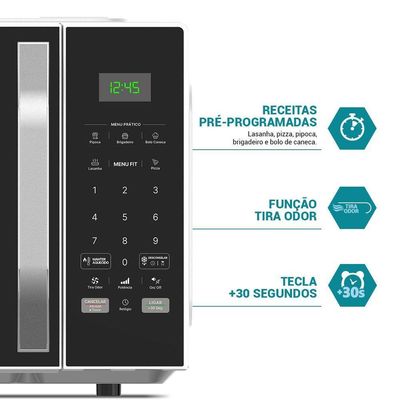 Micro-ondas 33L Philco Teclas Fáceis Limpa Fácil 1400W PM36 220V