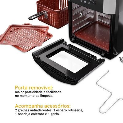 Air Fryer Kitchen Art 16L 4 Em 1 Com Espeto Rotisserie KAF16A 220V