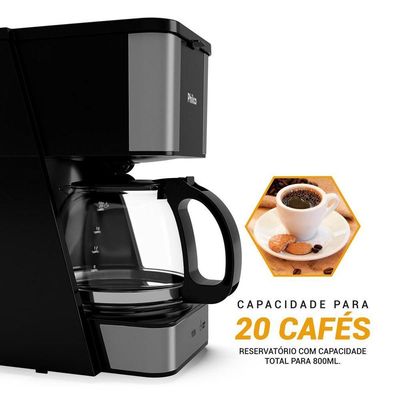 Cafeteira Philco PCF20A 720ml 20 Cafezinhos 650W 110V