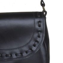 Bolsa Feminina Transversal Couro Cor Preto