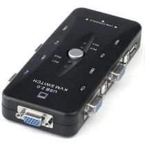 Chaveador Kvm Switch 4x1 Usb Vga 4 Portas 4 Pcs-cpu Na Mesma Estação