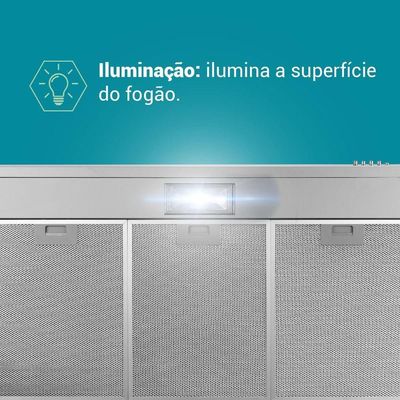 Depurador E Exaustor Inox Philco 3 Velocidades 150W PDR80I 110V
