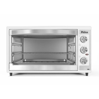 Forno Elétrico Branco Philco 50L Dupla Resistência PFE52B 110V