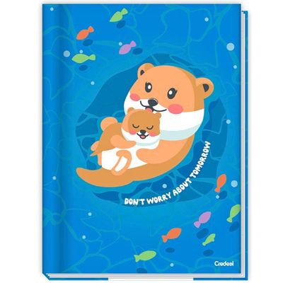 Caderno Brochura Capa Dura 1/4 Pequeno Lala Pets 80 Folhas Credeal Estampa 6