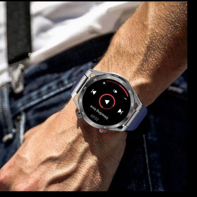 Relógio Inteligente De Fitness 1.39 " Ips 360x360 Display Chamada Bluetooth Preto