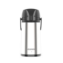 Garrafa Térmica 1L Aço Inox ampola de vidro Single Soprano