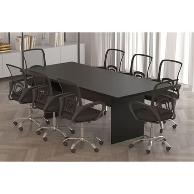 Mesa de Escritório Diretor Reunião ME4190 Amêndoa - Tecno Mobili
