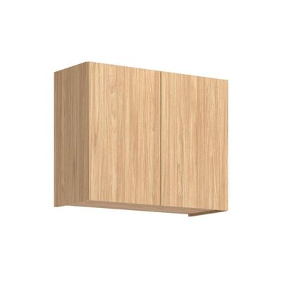 Armário Aéreo p/ Cozinha Rebeca c/ 2 Portas 80cm Mel - Movelbento
