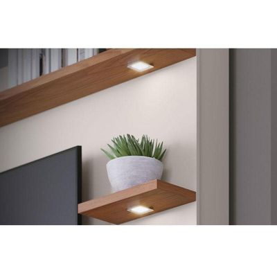 Estante Home Theater Ambiente Campeche Freijó Off White Matte - Colibri