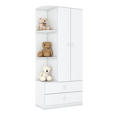 Guarda Roupa Infantil Labirinto 2 Portas Branco Brilho – Henn