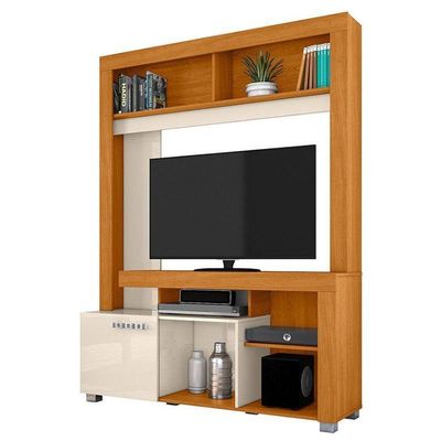 Estante Home Theater Flávia Cinamomo Off White – Madetec