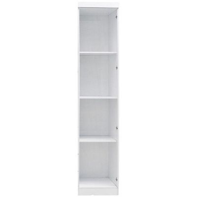 Guarda Roupa Infantil Eloisa 1 Porta Com Modulo Aéreo Branco Brilho - Phoenix Baby