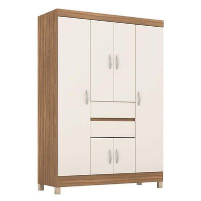 Guarda Roupa Solteiro Ambiente Ecom 2 Amêndola Touch Off White – Demóbile
