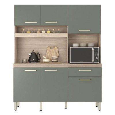 Kit Cozinha Compacta álamo Avena Touch Menta – Demóbile
