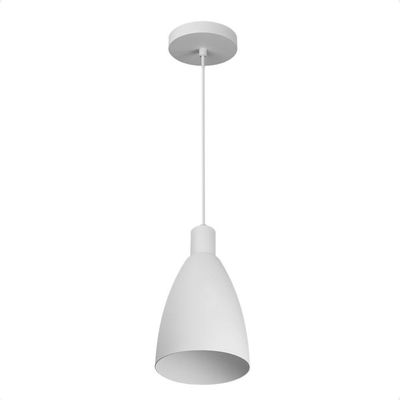 Lustre Pendente Blumenau Ceci Minimalista E27 Bivolt Branco