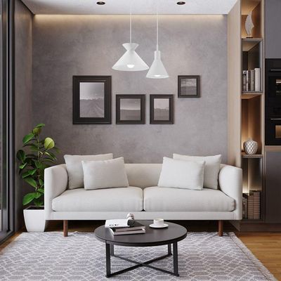 Lustre Pendente Blumenau Guto Minimalista E27 Bivolt Branco