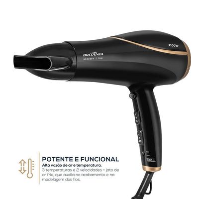 Secador De Cabelos Britânia 2100W BSC2250 Bivolt