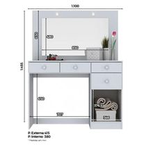 Penteadeira Charme Branco Hp – Henn