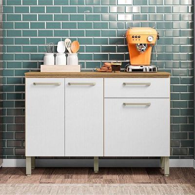 Balcão De Cozinha Versalhes Freijó Supremo - Kits Paraná