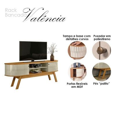 Rack Bancada Valência Cumaru Opala – Madetec