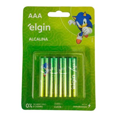 Pilha Alcalina Aaa Elgin Energy Lr03 1,5v Palito 2 Unidades
