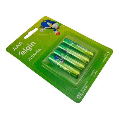 Pilha Alcalina Aaa Elgin Energy Lr03 1,5v Palito 2 Unidades