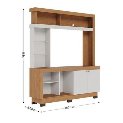 Estante Home Theater Valença Freijó Off White – Colibri