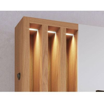 Estante Home Theater Humaita Off White Matte Freijó - Colibri